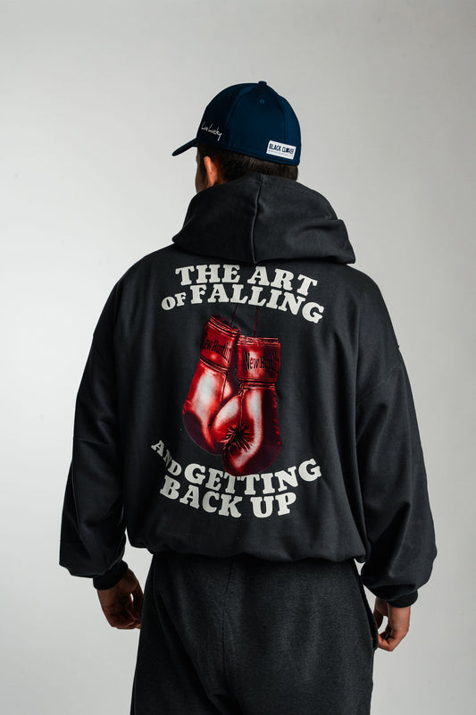 The Art of Falling and Getting Back Up Hoodie Ash